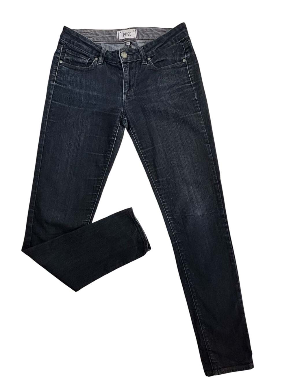 Paige Skyline Skinny Jeans Size 26 Dark Wash Low Rise